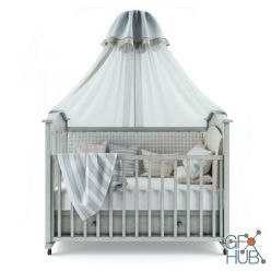 3D model Cot in the classic style