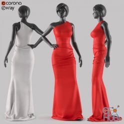 3D model WOMAN DRESS