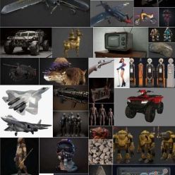 3D model PBR Game 3D-Models Bundle September 2019