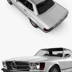 3D model Hum 3D Mercedes-Benz SL-Class R107 coupe 1972