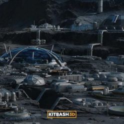 3D model Kitbash3D – Lunar Base