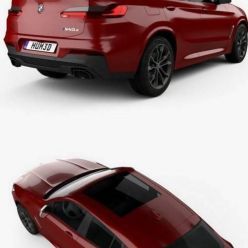 3D model BMW X4 M sport (G02) 2019 car