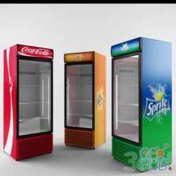 3D model Refrigerators for Coca-Cola, Fanta, Sprite