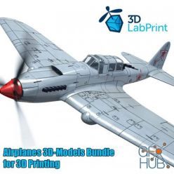 3D model 3DLabPrint – Airplanes 3D-Models Bundle for 3D Printing