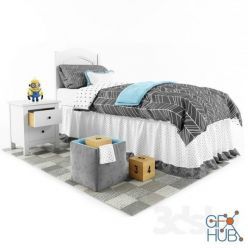 3D model Baby bed and accessories