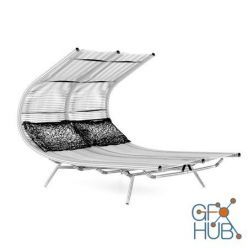 3D model Double outdoor chair