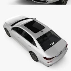 3D model Volkswagen Passat PHEV CN-spec with HQ interior 2019