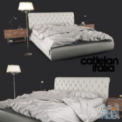 3D model Bed Cattelan Italia Alexander