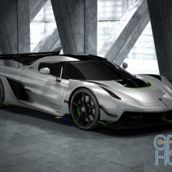 3D model Koenigsegg Jesko 2020 car