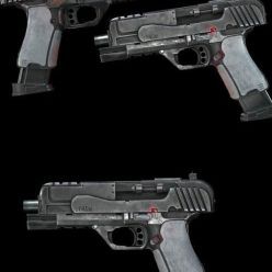 3D model F45 Pistol PBR