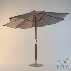 3D model Outdoor umbrella (Vray)