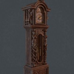 3D model Grandfather Clock PBR