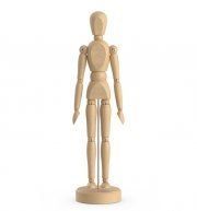 3D model Wooden Man figur