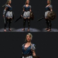 3D model Woman Warrior