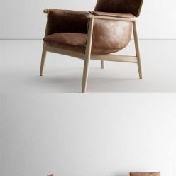 3D model Carl Hansen Lounge Chair E015