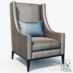 3D model Victor armchair by Niba home