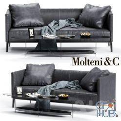 3D model Molteni & C CAMDEN Low Backrest Sofa