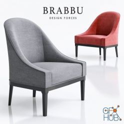 3D model Armchair Brabbu