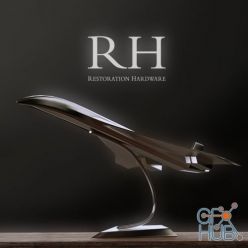 3D model RH CONCORDE JET MODEL