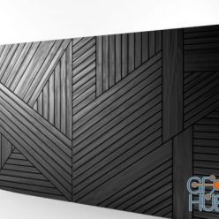 3D model Decorative wood panel