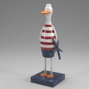 3D model Wooden duckling with starfish