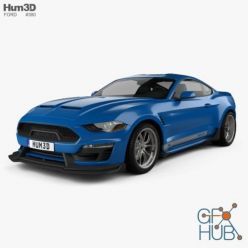 3D model Hum3D - Ford Mustang Shelby Super Snake coupe 2018