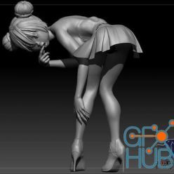 3D model ﻿Girl in a Skirt – 3D Print