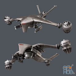 3D model Hunter killer drone