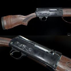 3D model Shotgun Model 11 Remington