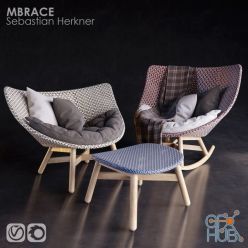 3D model DEDON MBRACE Armchair