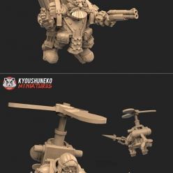 3D model Kyoushuneko Miniatures - Sky Dwarves – 3D Print