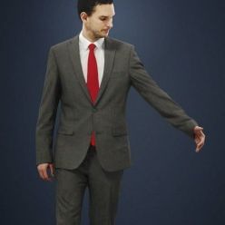 3D model Jack A Caucasian Business Man Walking