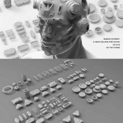 3D model ArtStation Marketplace – Cyber Chunks Kitbash Bundle