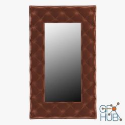 3D model Classic mirror in a fabric frame