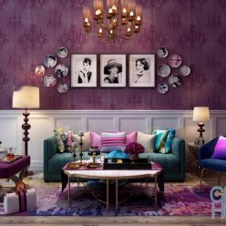 3D model Group of furnishings for the mixed living room 6