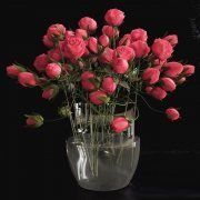 3D model Red roses bouquet