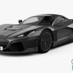 3D model Car Rimac C Two 2020