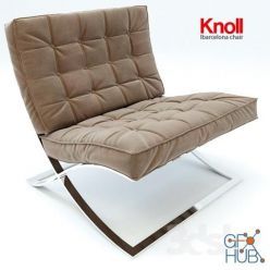 3D model Barcelona Knoll armchair