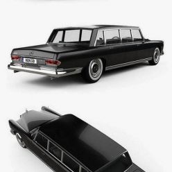 3D model Mercedes-Benz 600 W100 Pullman 1964 HUM