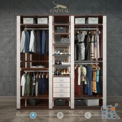 3D model Wardrobe VENERE Capital collection, segment A mens clothing