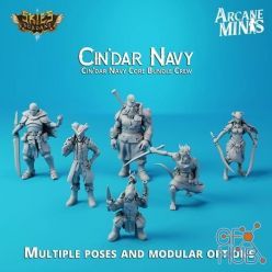 3D model Skies of Sordane (Minis Only) Cin’dar Navy – 3D Print