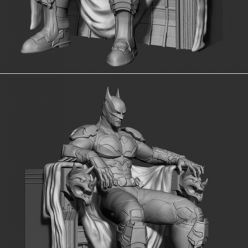 3D model Batman on Throne – 3D Print