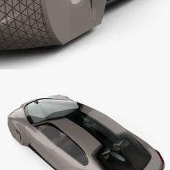 3D model BMW Vision Next 100 concept with HQ interior 2016