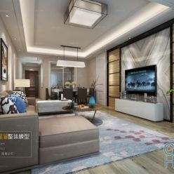 3D model Living room space A040