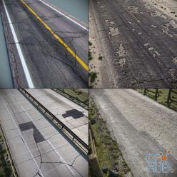 3D model TurboSquid – Detailed Roads Collection