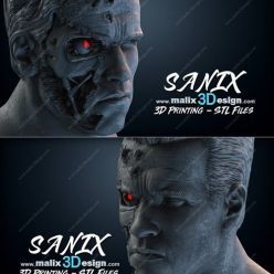 3D model TERMINATOR Bust – 3D Print