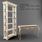 3D model Bookcase and console