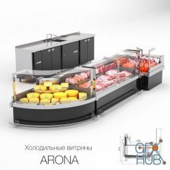 3D model Refrigerated display cases ARONA