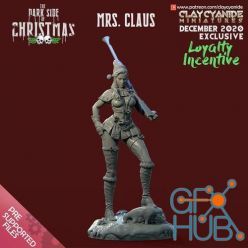 3D model ﻿Mrs Claus – 3D Print