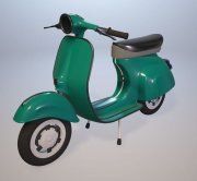 3D model Retro scooter Vespa